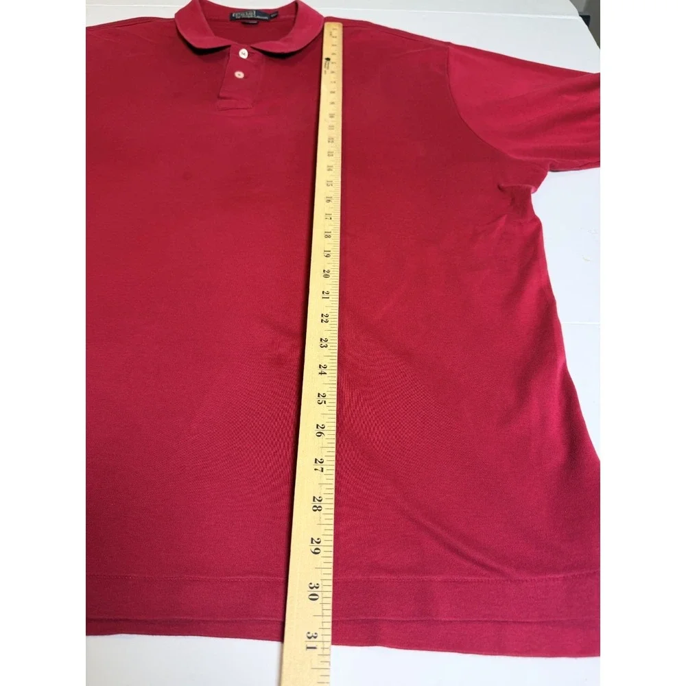 Polo Ralph Lauren Polo Shirt Mens 2XL Pink Performance Short Sleeve Pony Logo